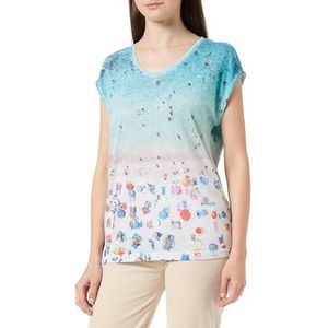 Timezone T-shirt Photoprint pour femme, Multicolore, XS