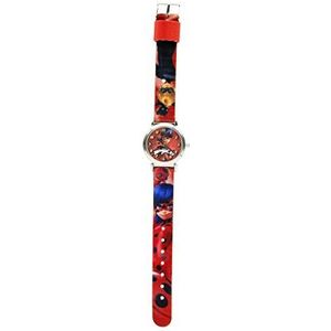 Joy Toy Uniseks analoog kwartshorloge voor kinderen met stoffen band 17062, meerkleurig, band, Meerkleurig, Banden