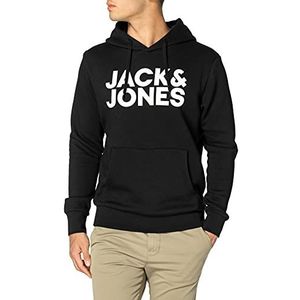 JACK & JONES Set van 2 hoodies voor, Zwart/pakket: 1 x zwart, 1 x marineblauw