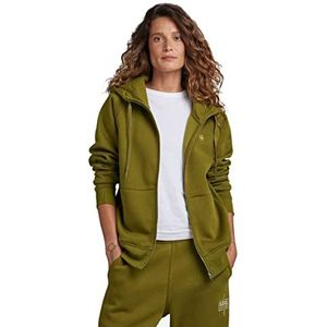 G-STAR RAW Premium Core 2.1 Zip Thru Sweatshirt met capuchon voor dames, groen (Avocado D22727-c235-d612)