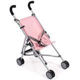 Bayer Chic 2000 - Mini-Poppenbuggy Roma - Melange Grijs Roze