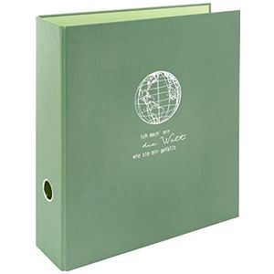 goldbuch 33 130 ordners, motief wereldbol, mosgroen, 28,5 x 32 x 8 cm