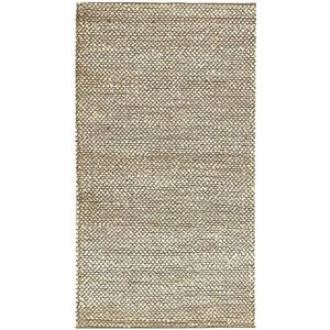 HAMID - Jutetapier, Giralda, 100% natuurlijke jutevezel, handgeweven, zacht en zeer sterk tapijt, woonkamer, eetkamer, slaapkamer, hal tapijt - wit (110 x 60 cm)
