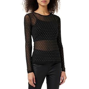 ICHI T-shirt Ihjoslyn Ls pour femme, 194008/noir., L