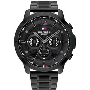 Tommy Hilfiger 32022052 Analoog kwartshorloge voor heren, zwart., Polsband: