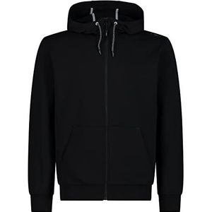 CMP Stretch fleece heren sweatshirt met fleece jas, zwart.