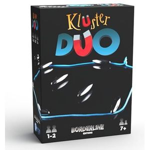 BORDERLINE EDITIONS - Kluster Duo – nieuwe versie voor 2 spelers – behendigheidsspel magneten – magneetstenen – sfeerspel om met familie of vrienden te spelen