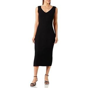 s.Oliver Maxi-jurk voor dames, zwart, 42, zwart.