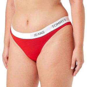 Tommy Jeans Bikinibroek voor dames, Deep Crimson, XL, Deep Crimson