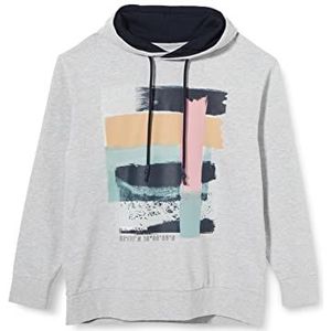 TOM TAILOR Heren sweatshirt, 15398 - lichte steenmix, 3XL oversized, 15398 - mix van heldere stenen.