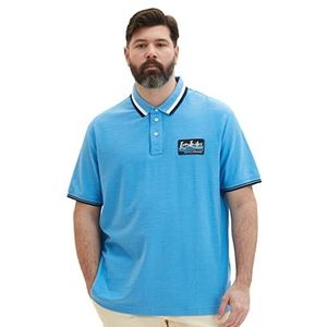 Tom Tailor 1038575 Poloshirt voor heren, grote maat, 18395 Rainy Sky Blue