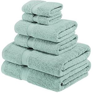 Superior - 6-delige set van handdoeken, katoen meer dan 900 g, schuimrubber