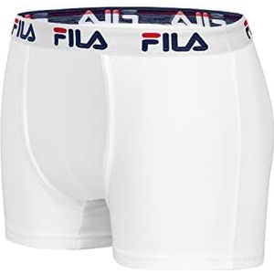Fila Fu5016 boxershorts voor heren, Wit.