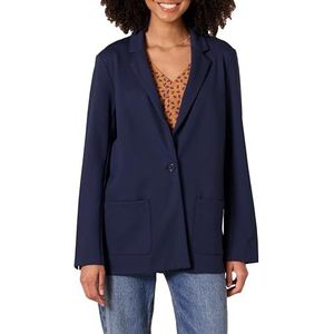 Amazon Essentials Blazer ponte doux pour femme, coupe décontractée, bleu marine, taille S
