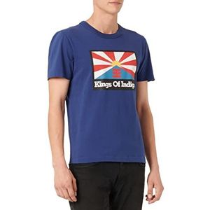 Kings of Indigo T-shirt Darius pour homme, Bleu (Rising Sun Flag Navy 8140), XL