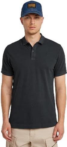 G-STAR Dunda Overdyed Slim Polo pour homme, Bleu (Salute Gd D11595-d756-d418), XL