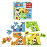 Bumba 4 In 1 Puzzel - Beroepen - 4 X 6 Stukken