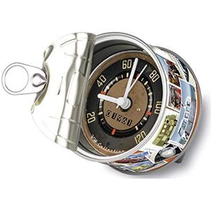 BRISA VW Collection - Volkswagen T1 Combi bus tafelklok, magnetische klok, MyClock ook personaliseerbaar, fotocadeau (postzegel)