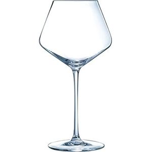 Cristal d'Arques Paris - Ultieme collectie – 6 glazen met voet 52 cl van kristal – glans, transparantie en hoge sterkte – gemaakt in Frankrijk – versterkte verpakking, geschikt voor online verkoop