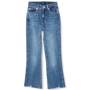 7 For All Mankind Hw Kick Slim Illusion with Worn Out Hem Damesjeans, lichtblauw, 31 W/31 l, Lichtblauw