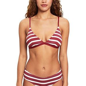 ESPRIT Brela Beach Rcs Pad.bra Dames Bikini Top Dark Red 3 C EU, Dark Red 3, donkerrood 3