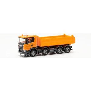 herpa 316996 Man TGE Scania XT17 Meiler - Driezijdige 4-assige vrachtwagen - Oranje - 1:87