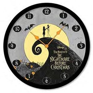 Wandklok - Nightmare Before Christmas, Jack & Sally