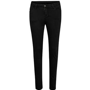 KAFFE Women' S Skinny Jeans Slim Fit Mid Waist Broek Stretchy Dames, Black Deep