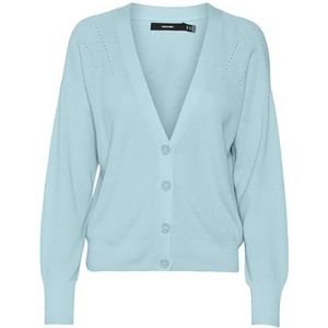VERO MODA Vmnewlexsun Ga Noos Ls korte broek met V-hals voor de auto, cardigan voor dames, Helder water.