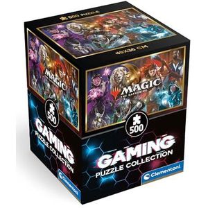 Clementoni - Magic The Gathering Anime Cube Gathering-500 pièces - Puzzle, Horizontal, Fun pour adultes, Made in Italy, Multicolore, 35563