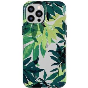 Tech21 Evo Art Botanical Garden telefoonhoes voor iPhone 12 Pro Max met 3 m multi-valbescherming en exclusief kunstwerk, bosgroen