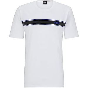 BOSS Urban Rn T-shirt pyjama heren (1 stuk), wit 100