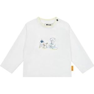 Steiff T-shirt met lange mouwen voor babymeisjes, Helder wit