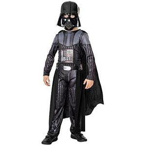Rubie's Darth Vader Kenobi Deluxe 3014805-6 kostuum voor kinderen, jongens, zoals afgebeeld, maat M