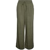 PIECES Pcpia Hw Pantalon large Pwp Mm Noos, Vert lichen, S