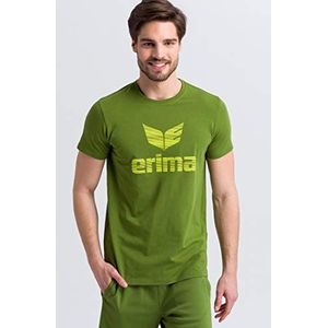 Erima Unisex Essential T-Shirt, Twist of Lime/Lime Pop