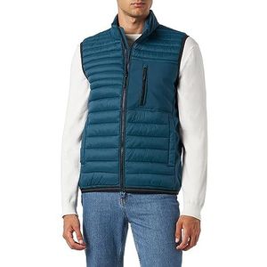 s.Oliver Outdoorvest Outdoor Vest Heren, Blauw/Groen