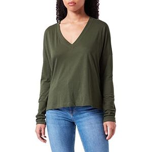 Sisley Dames T-shirt, Groen: 22 M, XS, Groen: 22 m