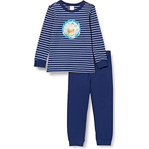 Schiesser Pyjama voor jongens en kinderen, organisch katoen, donkerblauw I, 128, donkerblauw I