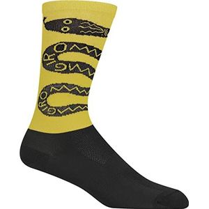 Giro COMP RACER High Rise sokken, geel oker snake maat M