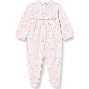 Chicco Eenhoorn-overall van katoen met voet, pyjama voor baby's en jongens, babymeisjes, Roze (705)