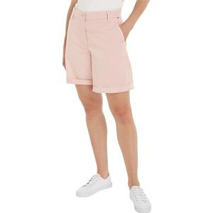Tommy Hilfiger Co Blend Gmd Chino Shorts voor dames, Fancy Roze