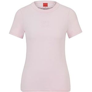 HUGO Classic Tee_3 T-shirt voor dames, Light/Pastel Pink689