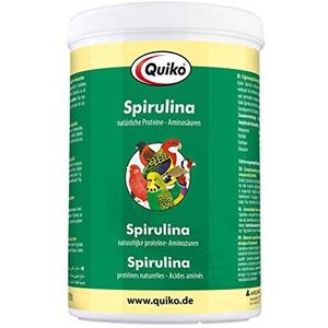 Quiko Spirulina 500 g – eiwitten en natuurlijke aminozuren voor siervogels, reizigersduiven en kippen – ondersteunt de darmflora en versterkt de weerstand