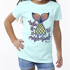 Del Sol Toddler Crew Tee – Tales of a Mermaid T-shirt – roos met levendige kleuren in de zon – 100% gekamd katoen, ringgesponnen korte mouwen – jongens, blauw (chill), 60, blauw (chill), 60, blauw (Chill)