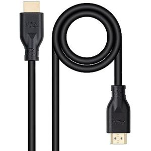 NANOCABLE 10.15.3903 HDMI-kabel V2.0 4K @ 60Hz 18Gbps stekker type A stekker naar type A stekker CCS, zwart, 3 m