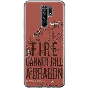 ERT GROUP Originele en gelicentieerde game- of Thrones beschermhoes voor Xiaomi REDMI 9 met Game of Thrones motief Game of Thrones 015 perfect aangepast aan de vorm van de mobiele telefoon, TPU case