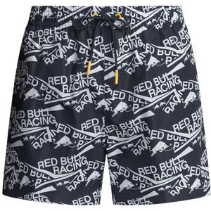 Red Bull Racing X Pepe Jeans Rbr Abstract Print Herenshorts (1 stuk), Blauw (marineblauw), L