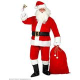Widmann - Kerstman, jas, broek, riem, muts, baard, bril, laarzenafdekking, tas, Santa Claus, St. Martin, Kerstmis, Advent