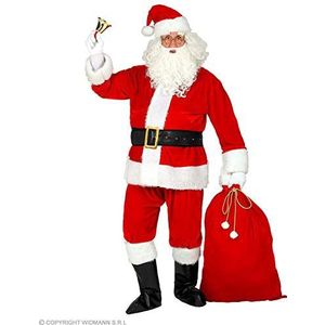Widmann - Kerstman, jas, broek, riem, muts, baard, bril, laarzenafdekking, tas, Santa Claus, St. Martin, Kerstmis, Advent